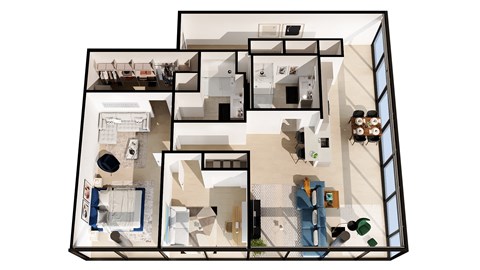 a floor plan of a house